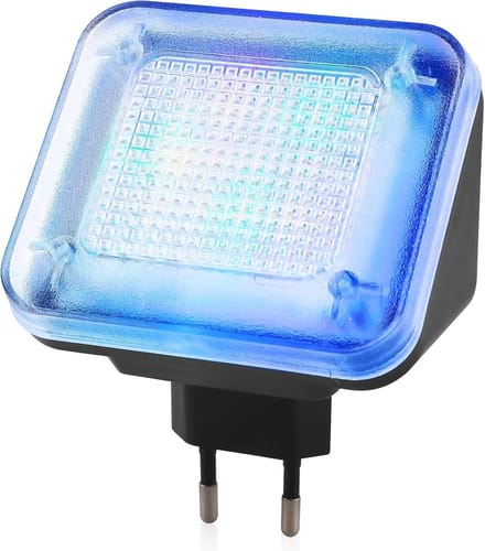 Nep TV Simulator - Inbraakpreventie Apparaat - Huis Beveiligen - 24 LEDs 3 Programma's - 12x9x7 cm - Blauw Groen