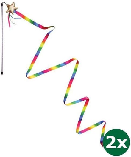 Kong teaser kattenhengel stellar 2x 46,5x9,5x3 cm