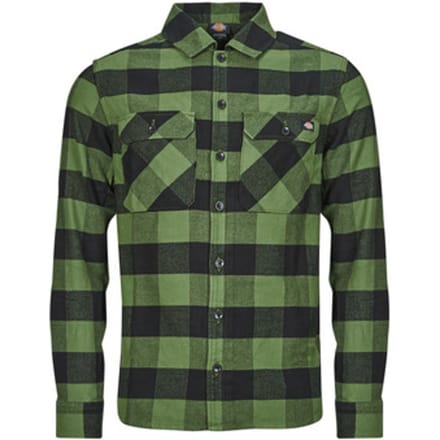 Dickies  Overhemd Lange Mouw NEW SACRAMENTO SHIRT PINE GREEN