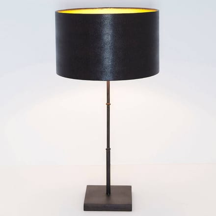 Holländer Tafellamp bamboe, bruin-zwart goud