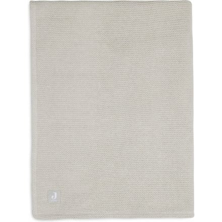Jollein Baby Deken Ledikant 100x150cm Basic Knit - Nougat/Fleece
