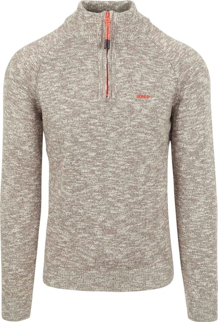 NZA - Katoenen trui met rits - Misty Army