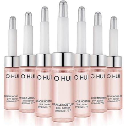 O HUI Miracle Moisture Pink Barrier Ampoule 777 Set 7ml x 7 stuks Koreaanse Luxe Merk Winkel gray
