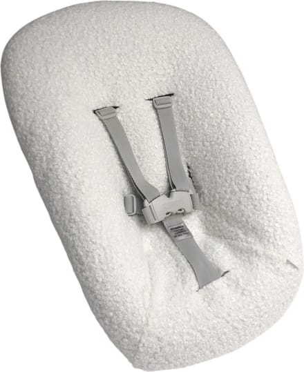 #16 Newborn hoes, Japandi Teddy ecru boucle, Stokke Tripp Trapp.