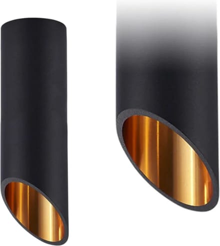 TooLight Moderne plafondlamp - zwart/goud - GU10 fitting - 20 cm