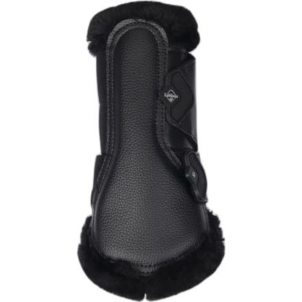 LeMieux Fleece Edge Mesh Borstelbeschermers Zwart - Groot