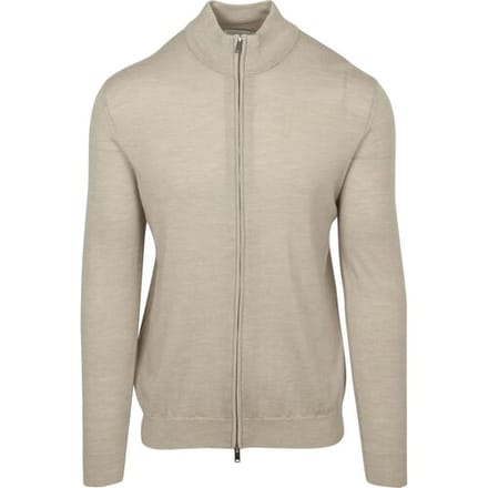 Vest Profuomo Vest Merinowol Beige