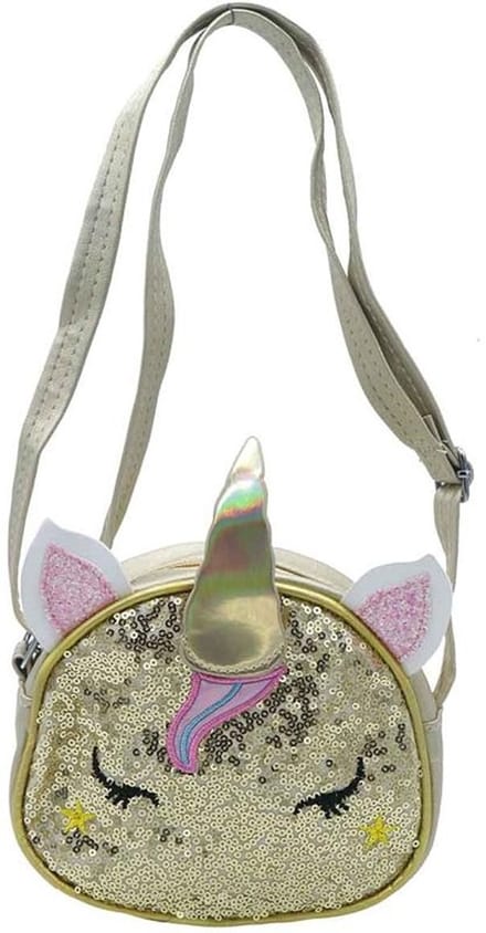 She life style - tas Eenhoorn - 17 x 14,5 x 5 cm - voor kinderen - Goud