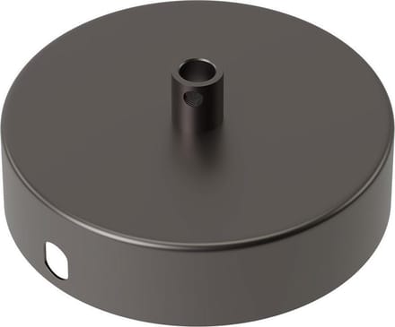 Calex plafondkap 1 snoer Ø100 mm - parel zwart mat rond