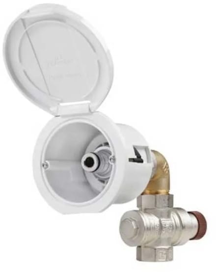 Plastimo Flexibele Deksel Ronde Rechte Connector Waterinlaat Transparant 18 x 9.6 x 7 cm