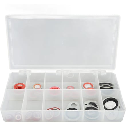 Joint d'étanchéité de compresseur de système AC Kit de rondelles d'étanchéé pour port de compresseur de climatisation white