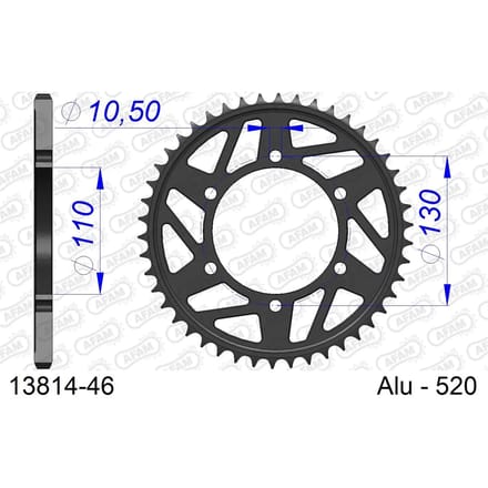 Tandwiel Afam 520 46 dents