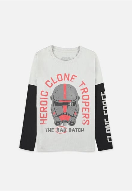 Star Wars - The Bad Batch - Hunter Kinder Longsleeve shirt - Kids 122 - Grijs
