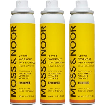 Moss & Noor Moss &amp; Noor After Workout Dry Shampoo Dark Hair Pocket Size 3 x 80 ml