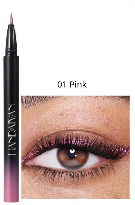 Vivid Metallic Liquid Eyeliner - 01 Pink - 0.8ml
