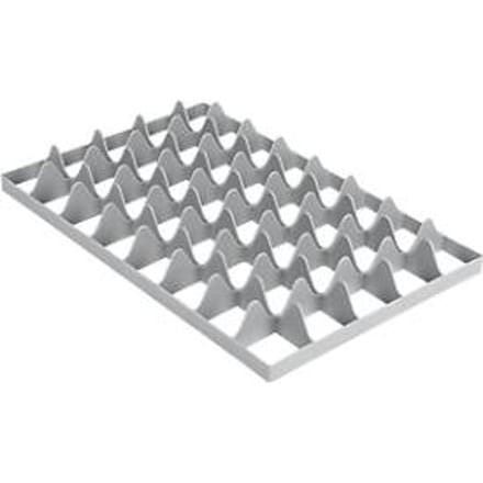 Vakindeling FW 1193-1 onder, PE-HD, grijs