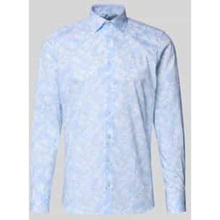 slim fit zakelijk hemd met kentkraag