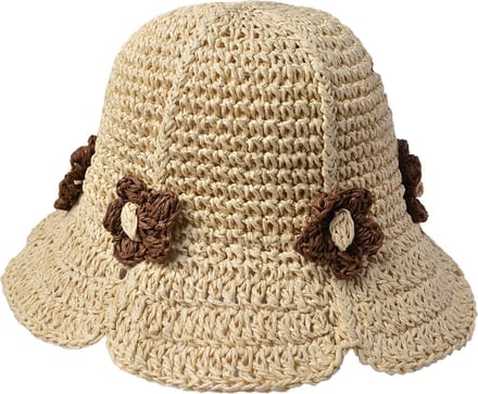 Clayre & Eef Hoed Kind 52 cm Beige Papierstro