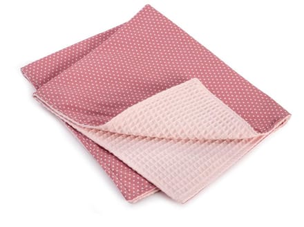 Asi poppen accessoire deken Rose multicolor voor babypoppen.