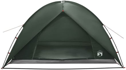 vidaXL - Campingtent - met - waterdichte - regenfly - 4-persoons - Leger - Groen