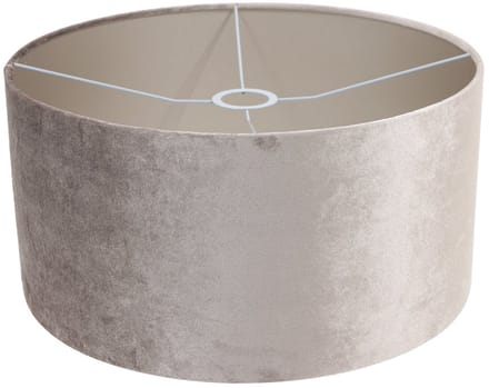 Lampenkap K1068GS Grijs/Taupe Velours ⌀40cm Textiel met E27 support - Steinhauer Modern