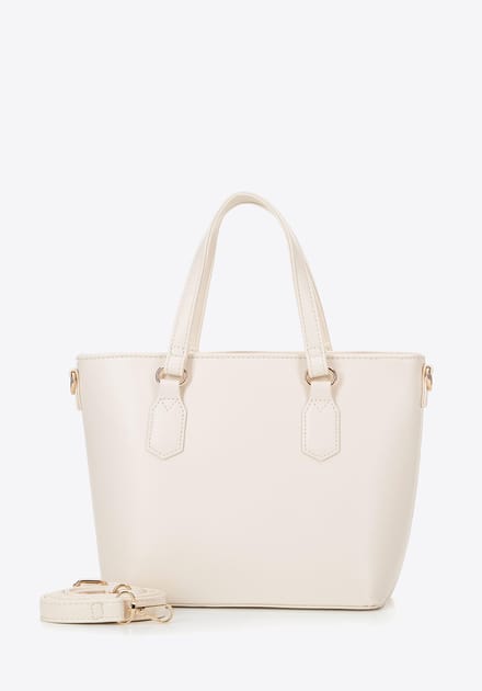 Wittchen - Dameshandtas - Eco-leer en Gevlochten - Beige en Crème