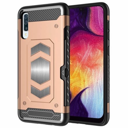 Luxe Armor Hoesje Geschikt Voor Samsung Galaxy A50s/A30s - Goud