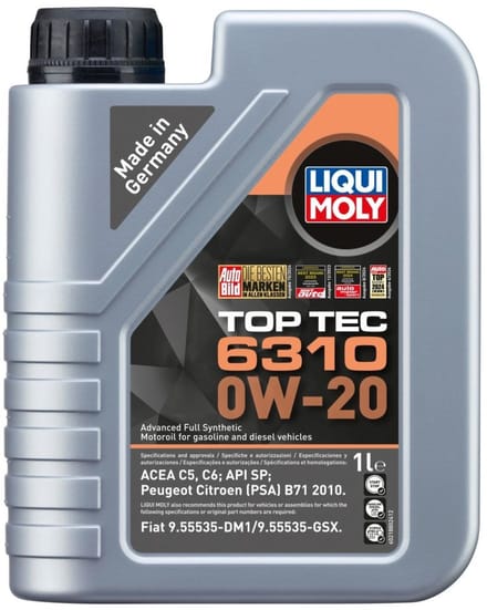 1L Liqui Moly 0W20 Top Tec 6310