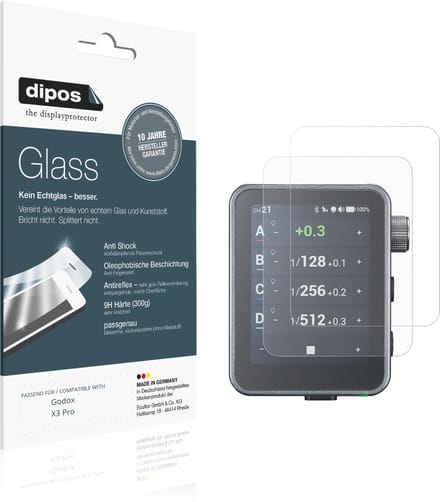 dipos – 2x Matte Pantserfolie geschikt voor Godox X3 Pro | 9H Screenprotector