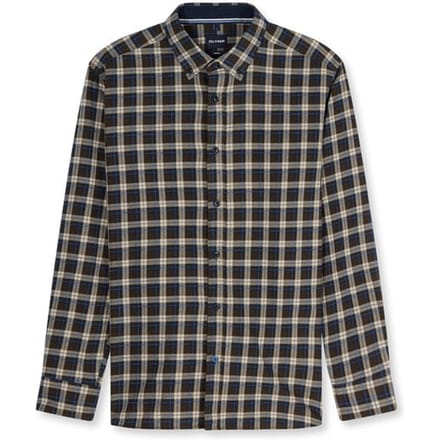 OLYMP Casual Overhemd, Regular Fit, Button-down, Marineblauw