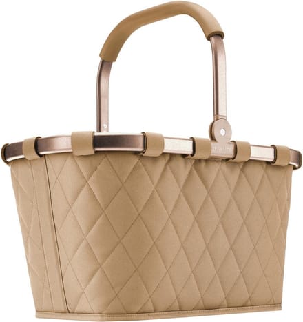 Reisenthel Carrybag Boodschappenmand - 22L - Rhombus Ginger Frame Beige