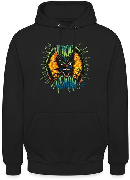 Jurassic World Dilophosaurus Toxic Hoodie Unisex