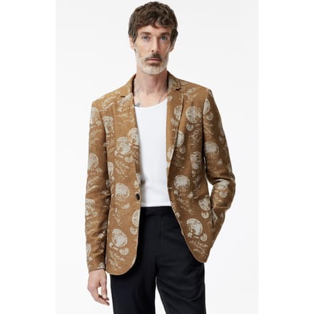 John Varvatos One Button Skinny Notch Lapel Soft Jacke Copper Größe: 48 | Blazer Outlet | Herren | Braun