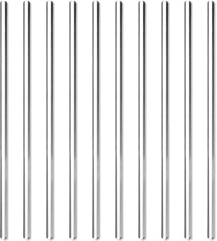 Set van 10 Borosilicaat Glazen Roerders - 20 cm, Hittebestendig en Chemisch Bestendig
