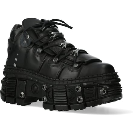 New Rock Goth leren enkellaarzen-WALL106-S25