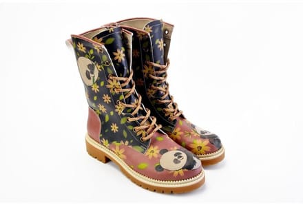 Goby Panda Garden Dames Laarzen - Handmade - Vegan Leer - Maat 37