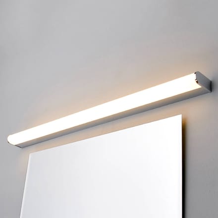 Lindby LED wandlamp Philippa, afgerond, 88cm, chroom, IP44