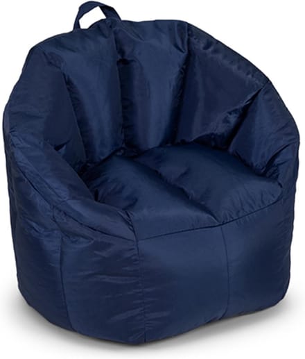Comfortabele Zitzak met Rugleuning en Armsteun Blauw
