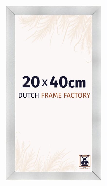 Fotolijst 20x40 cm - MDF - Aluminium Geborsteld - Praag
