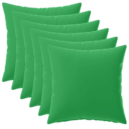 vidaXL - Kussensloop - 6 - pcs - HEERLEN - Groen - 30 - x - 30 - cm - Polyester