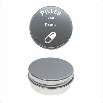 Pillen Blikje Met Naam Gravering - Paris