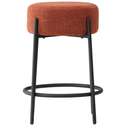 Tucson barstoel bouclé rood.