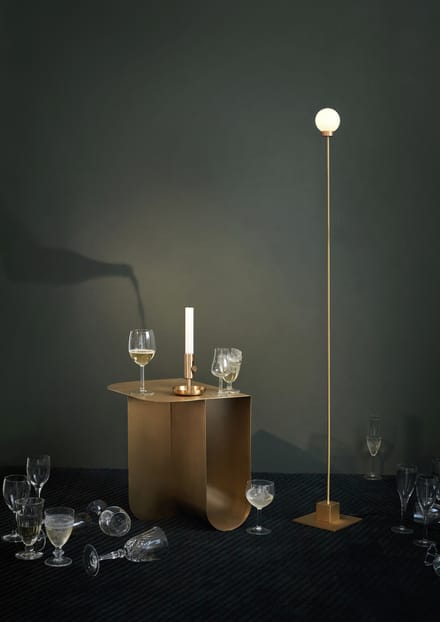 Northern Snowball draagbare vloerlamp - NorthernSnowballBrass