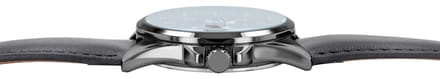 JUST WATCH herenhorloge echt leer datumweergave