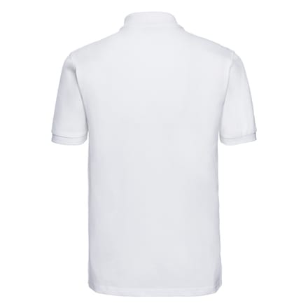 Russell Heren Klassiek Katoenen Polo Shirt (Wit)