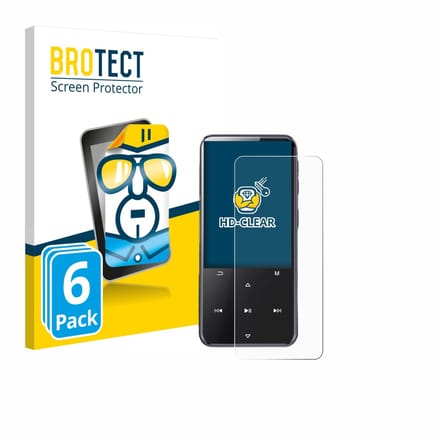 BROTECT - Screenprotector voor AGPtek M3 - Folie Beschermfolie transparant 6 Stuks