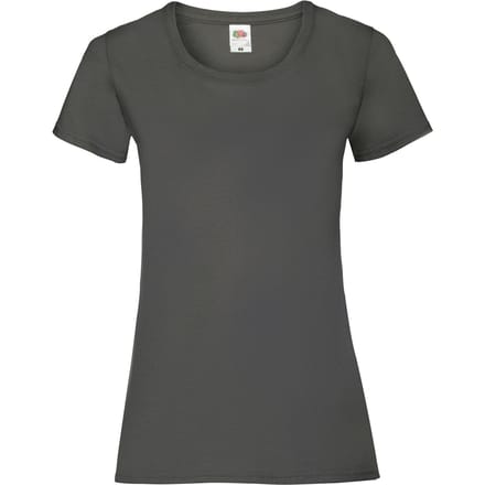 Fruit of the Loom Dames/Dames Valueweight T-Shirt (Licht Grafiet Solid)