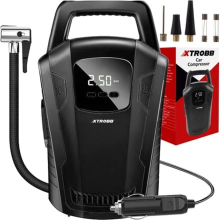 Xtrobb Autocompressor 12V - Efficiënt en Compact voor Veilige Banden