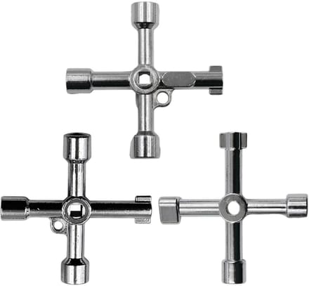 Dailygoods- Steeksleutelset 4-in-1 - 3 Stuks - Robuust - Duurzaam - Multifunctioneel - Geschikt voor Thuis en Buitenactiviteiten - Multitool