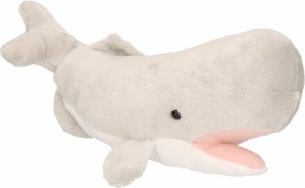 Cornelissen Knuffel potvis - grijs - 19 cm - pluche - knuffeldier - dierenknuffel - zeedieren